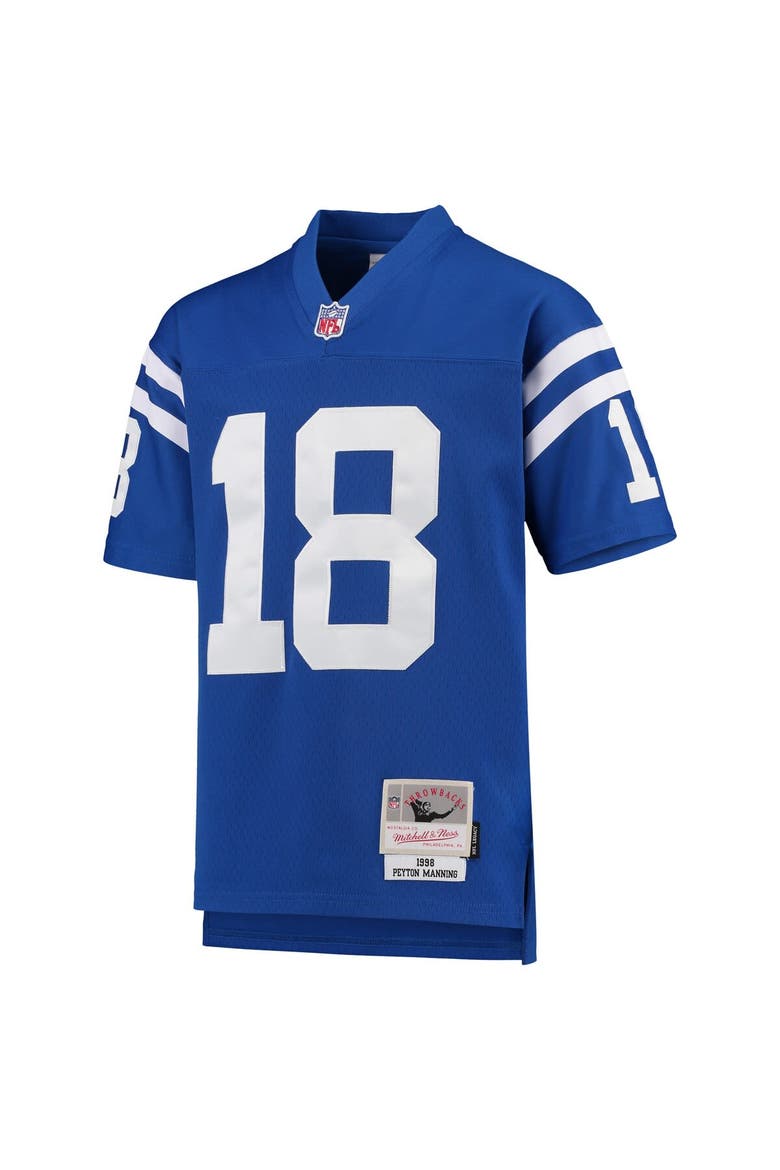 Youth Mitchell & Ness Peyton Manning Royal Indianapolis Colts 1998 Legacy Retired Player Jersey, Alternate, color, Royal