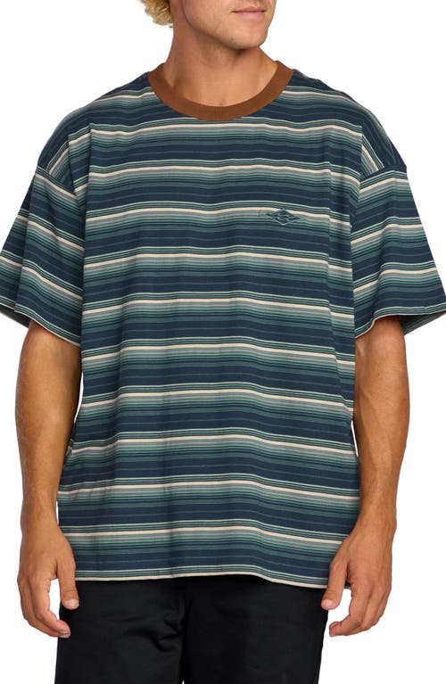 Billabong Baxter Stripe T-shirt In Multi