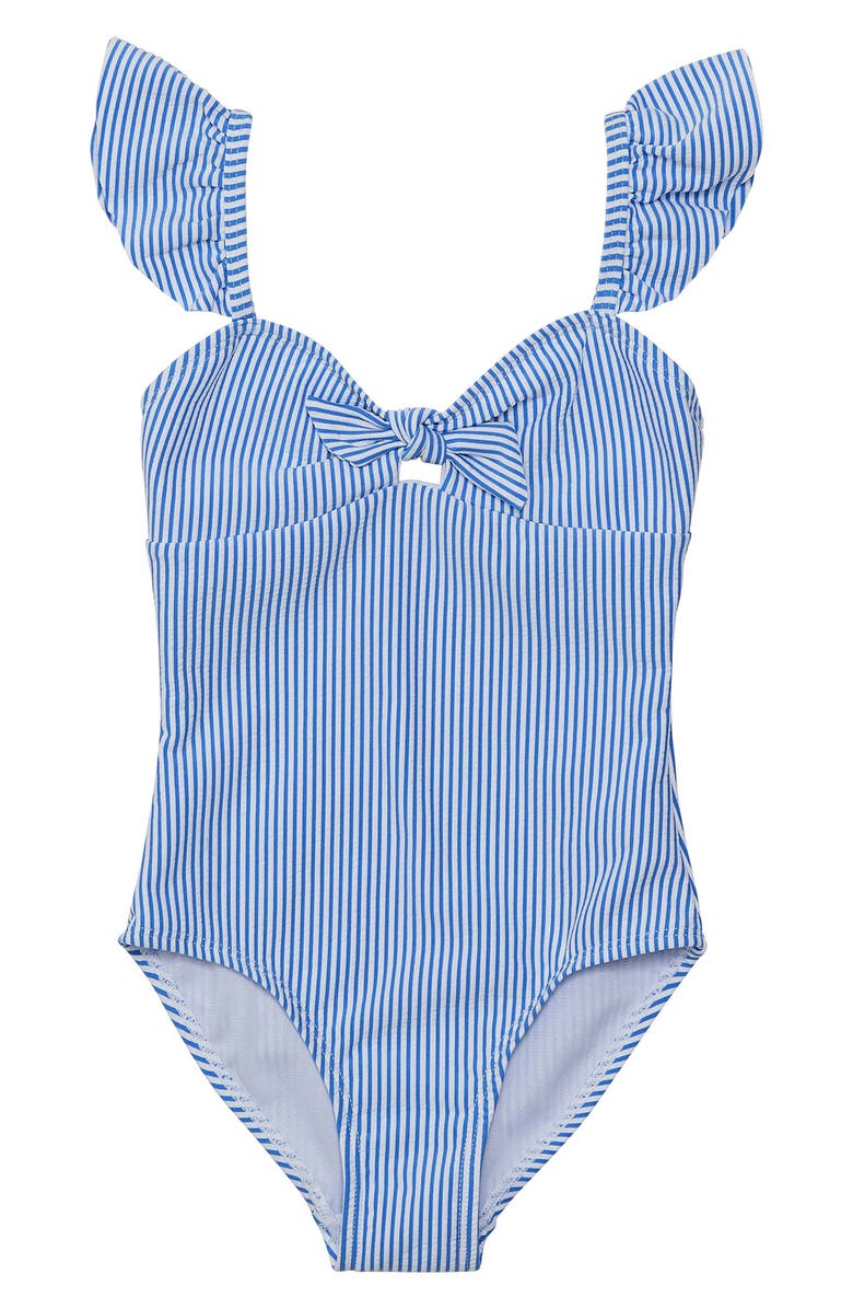 Snapper Rock Kids' Parisan Summer Ruffle One-Piece Swimsuit, Main, color, 
