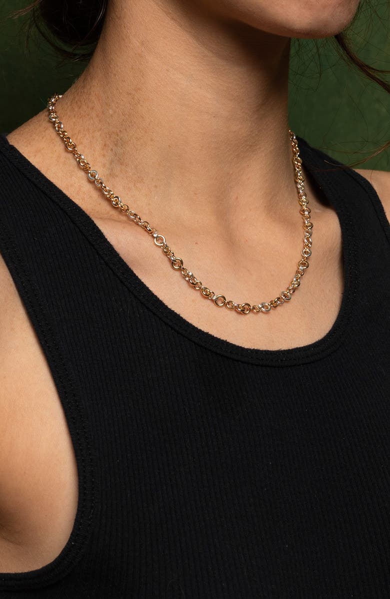 Spinelli Kilcollin Helio Chain Necklace, Alternate, color, Yellow/ White