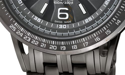 Gevril Wind Master Automatic Bracelet Watch, 44mm In Dark Gray