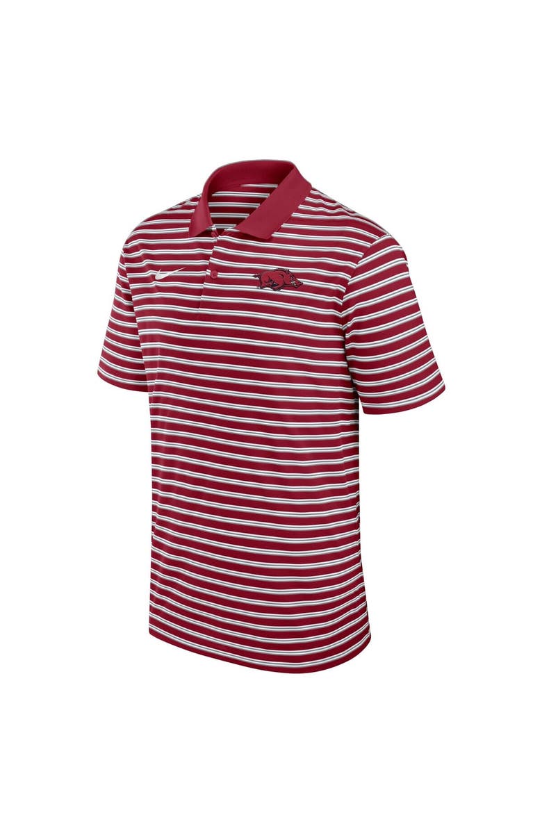 Nike Men's Nike Cardinal Arkansas Razorbacks Victory Stripe Performance Polo, Alternate, color,