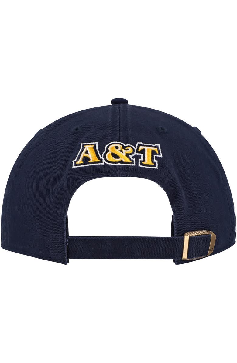 '47 Men's '47 Navy North Carolina A&T Aggies Side & Back Clean Up Adjustable Hat, Alternate, color, Navy