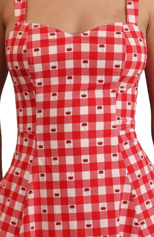 Avec Les Filles Fit And Flare Sweetheart Dress