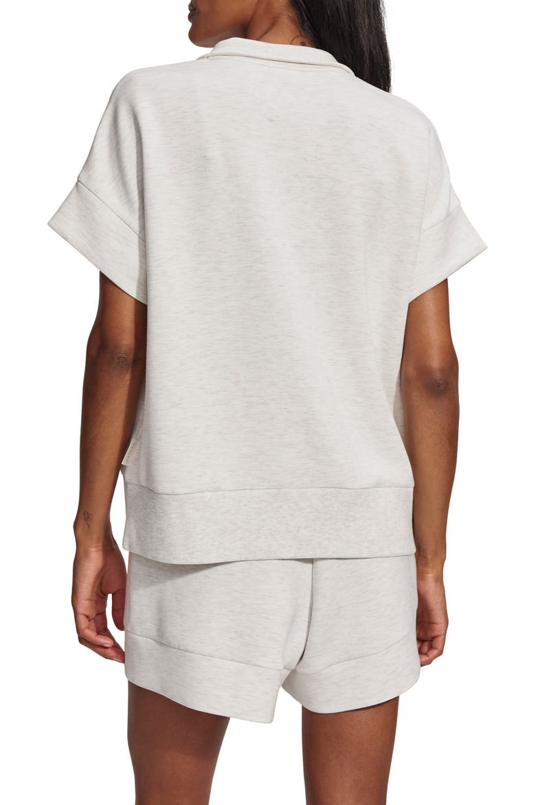 Ritchie Short Sleeve Half Zip, Alternate, color, IVORY MARL