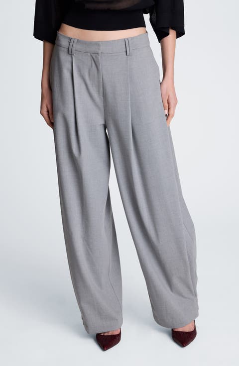 High Waist Wide Leg Trousers