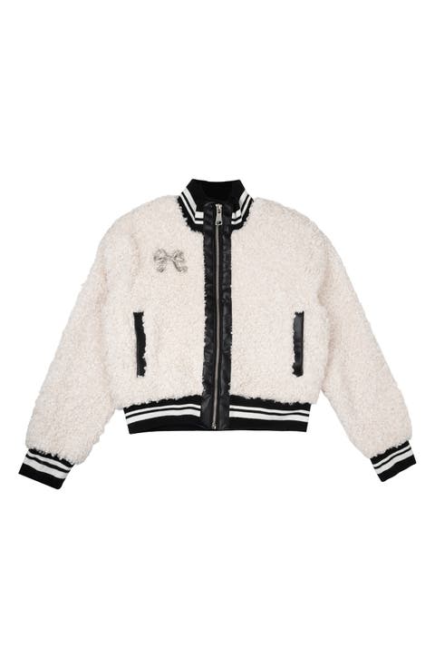 Kids' Faux Shearling Bomber Jacket
