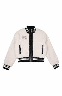 Rare Editions Kids' Faux Shearling Bomber Jacket