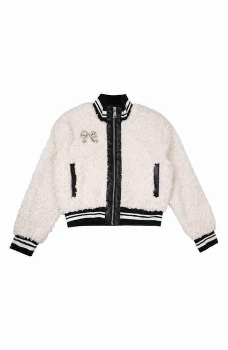 Rare Editions Kids' Faux Shearling Bomber Jacket