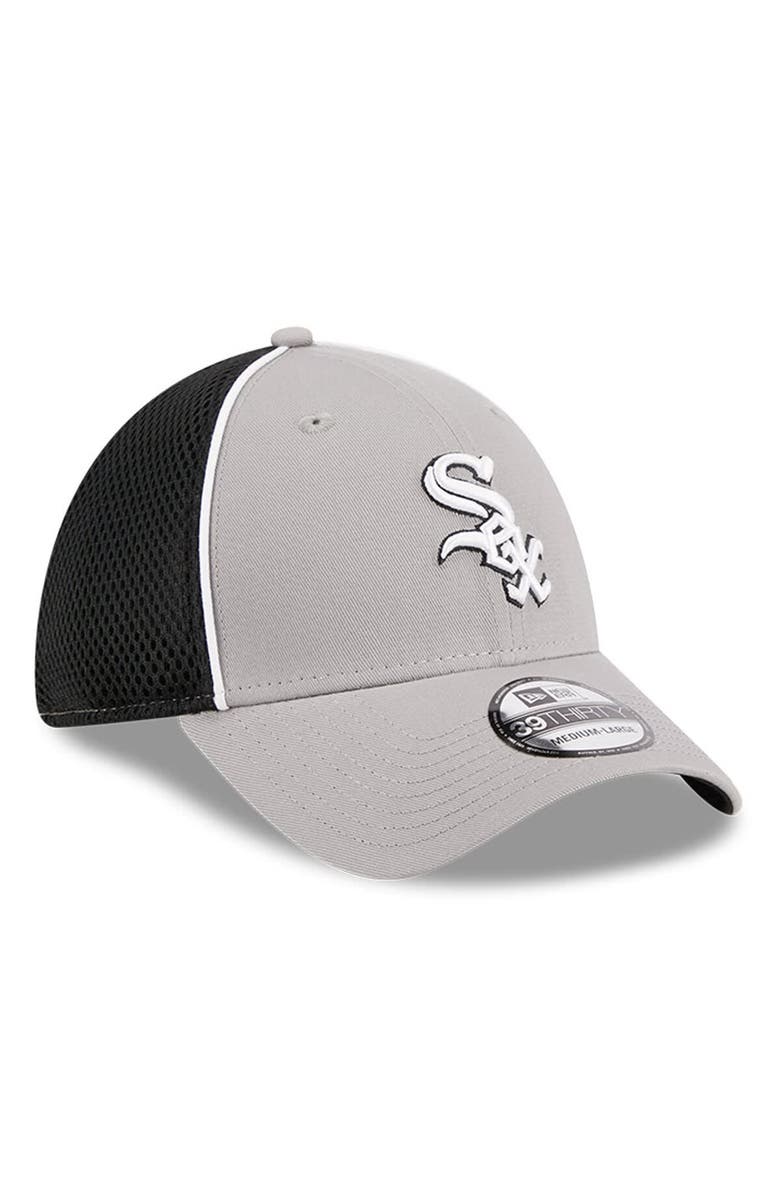 New Era Men's New Era Gray Chicago White Sox Pipe 39THIRTY Flex Hat, Alternate, color, Gray