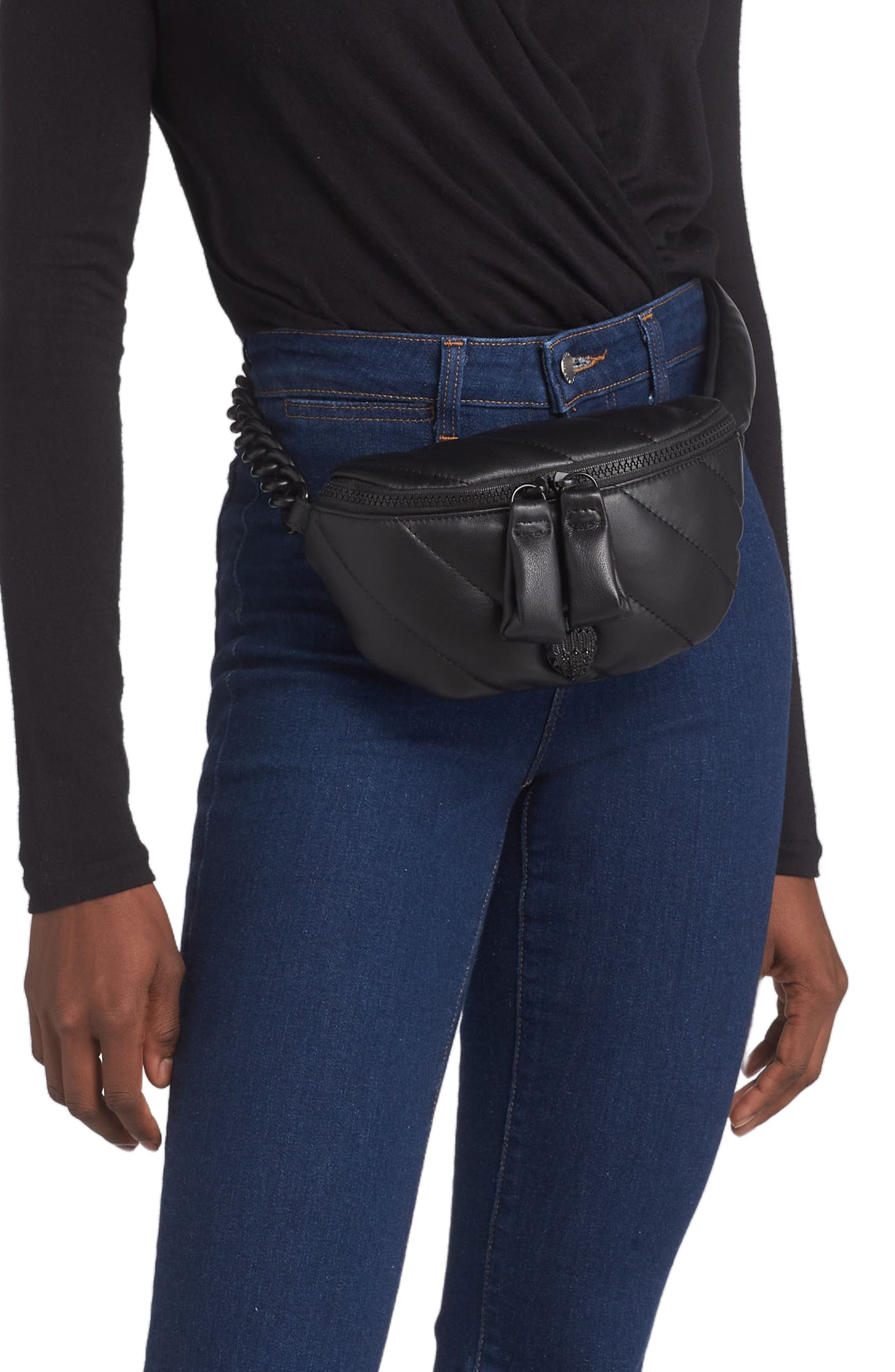 Kurt Geiger London Small Soho Leather Belt Bag, Alternate, color, 