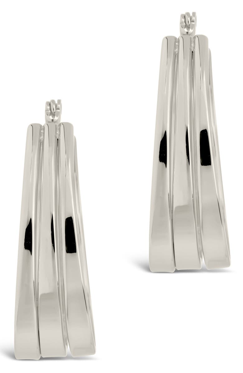 Sterling Forever Aerin Hoop Earrings, Alternate, color, 