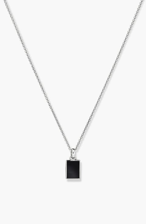 Black Onyx Pendant Necklace