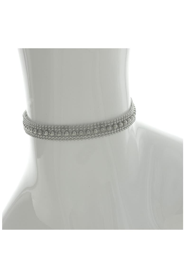 Kiara Choker Necklace, Alternate, color, SILVER