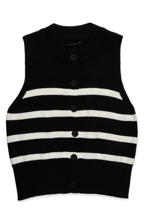 Mykonos Stripe Knit Vest
