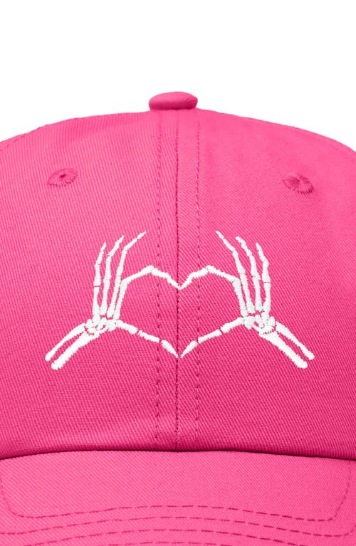 DALIX DALIX SKELETON HEART EMBROIDERED DAD HAT