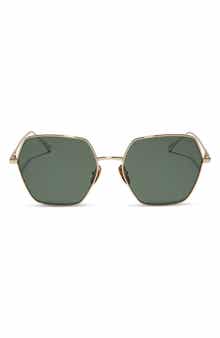 DIFF Harlowe 55mm Gradient Polarized Square Sunglasses
