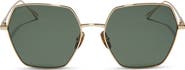 DIFF Harlowe 55mm Gradient Polarized Square Sunglasses