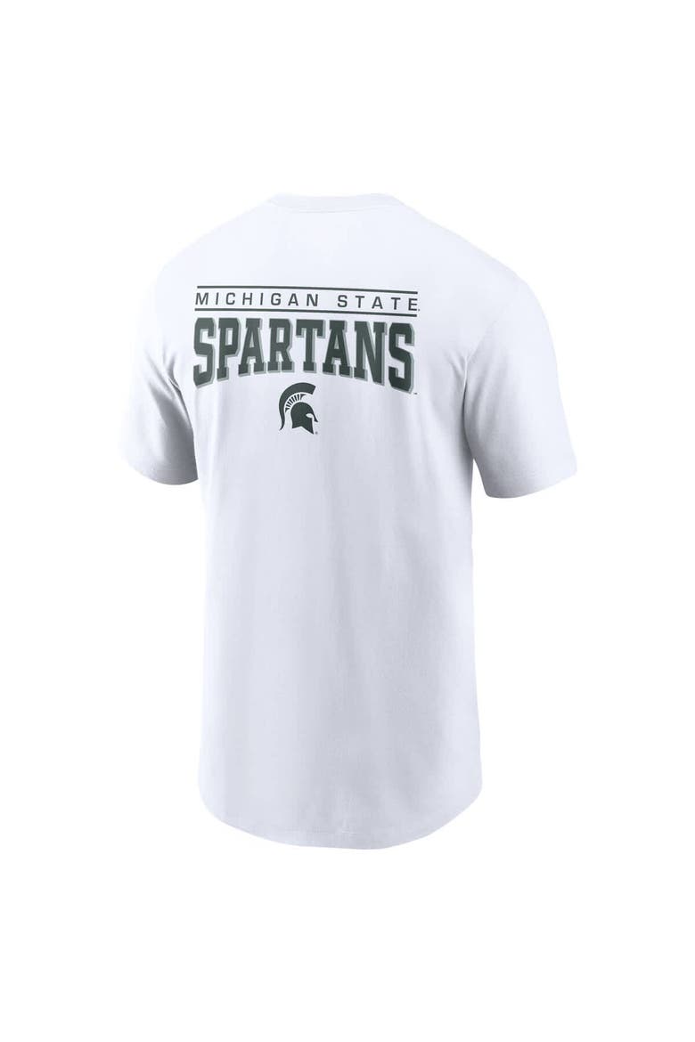 Men's Nike White Michigan State Spartans T-Shirt, Alternate, color, White