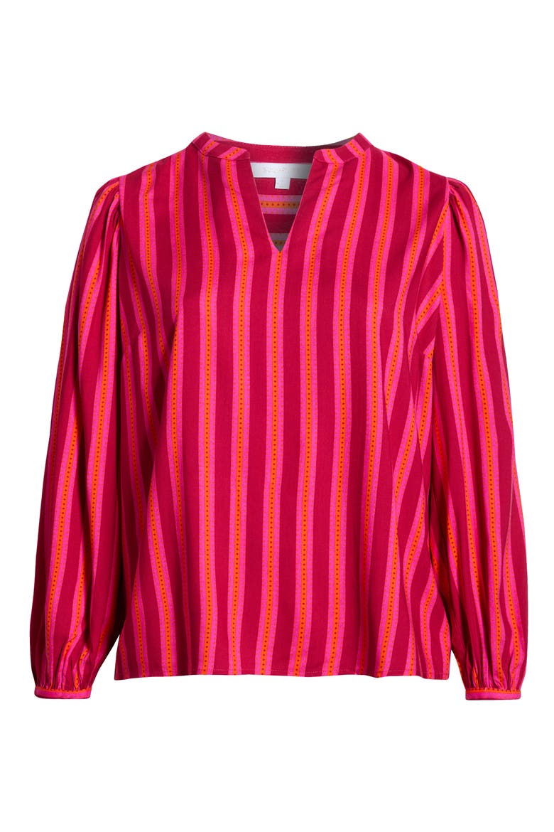 Clarisa Stripe Top, Alternate, color, FUCHSIA-ORANGE