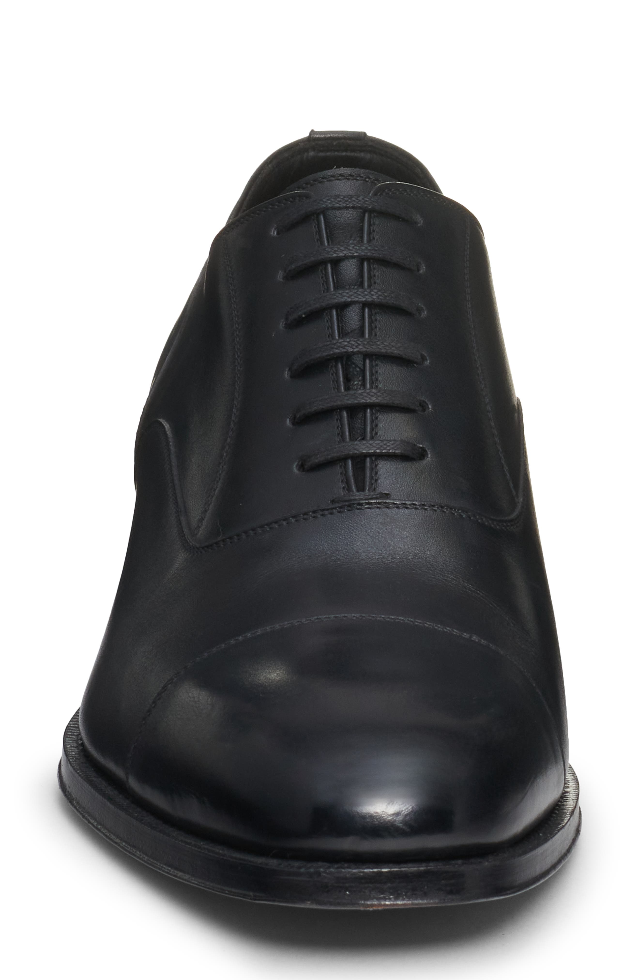 TOM FORD Gianni Cap Toe Oxford, Alternate, color, Black