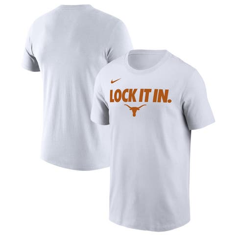 Men's Nike  White Texas Longhorns 2026 On-Court Bench T-Shirt