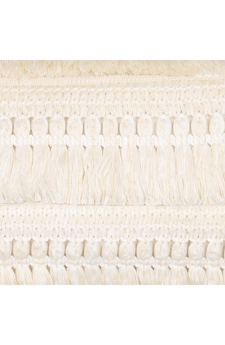 Elaine Smith Cascade Indoor & Outdoor Woven Accent Pillow, Alternate, color, Crema