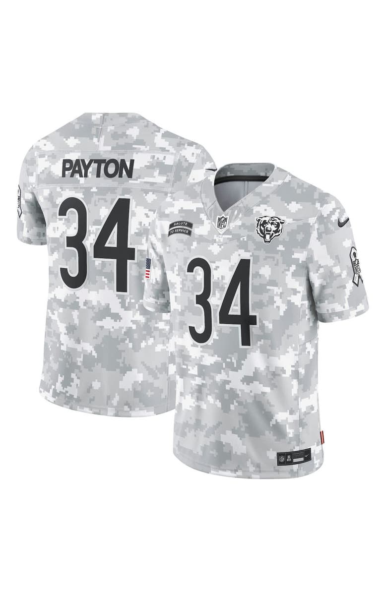 Nike Men's Nike Walter Payton Arctic Camo Chicago Bears 2024 Salute to Service Retired Player Limited Jersey, Alternate, color, 