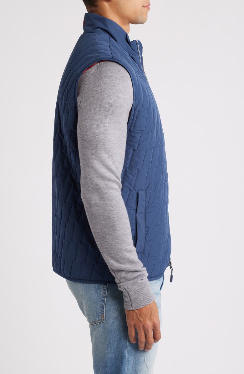 johnnie-O Belfry Quilted Vest, Alternate, color, Space