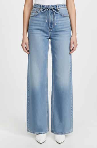 bebe High Waist Wide Leg Jeans