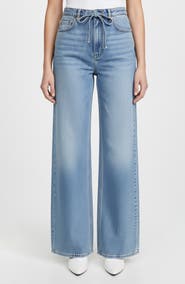 bebe High Waist Wide Leg Jeans