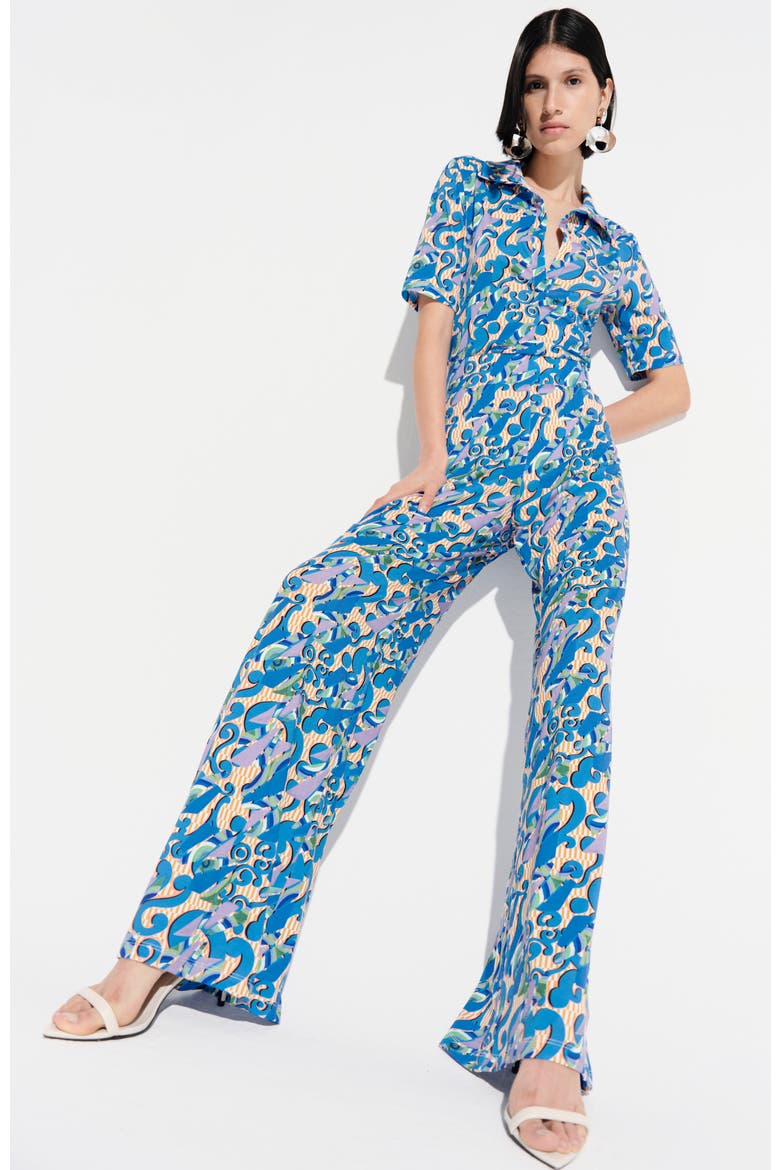 Sur High Waist Wide Leg Cotton Pants, Alternate, color, Espiritu Print