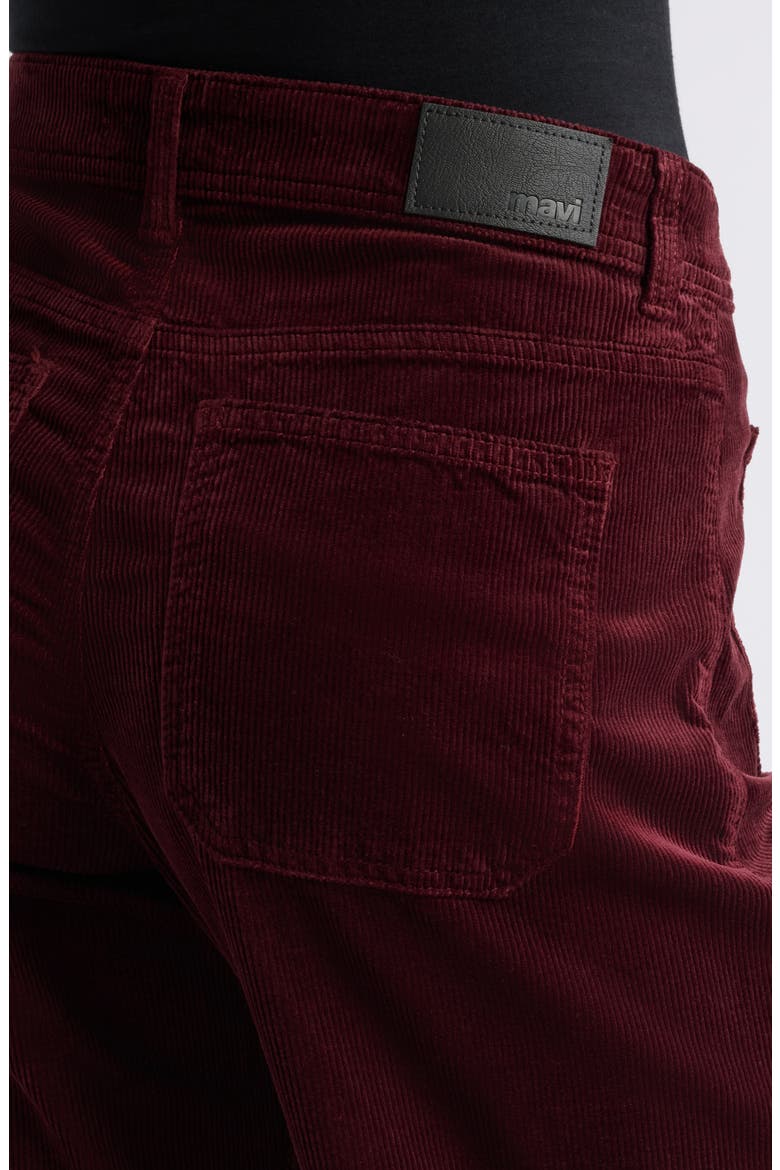 Paloma High Waist Wide Leg Corduroy Pants, Alternate, color, SOUR CHERRY CORD