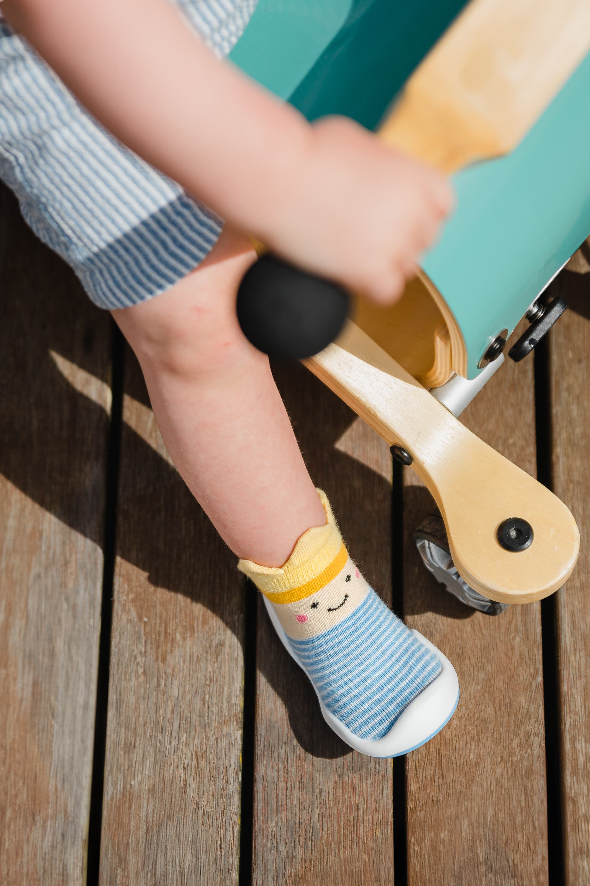 Komuello Toddler Boy Sock Shoes - Crown Prince, Alternate, color, Blue