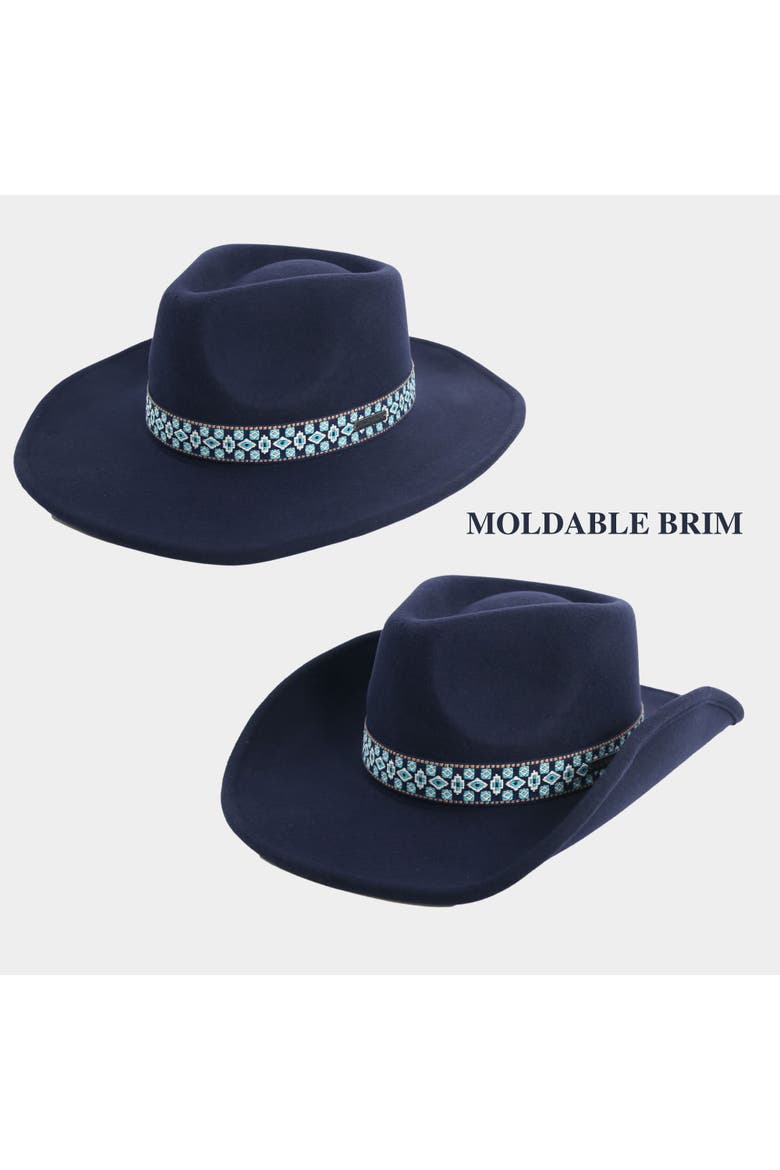 Rogue Women's Decorative Band  Hat, Alternate, color, Midnight