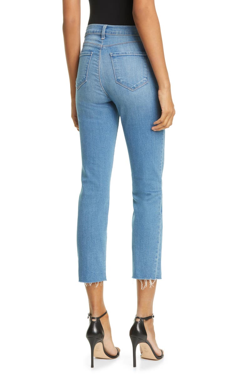 L'AGENCE Sada High Waist Crop Slim Jeans, Alternate, color,
