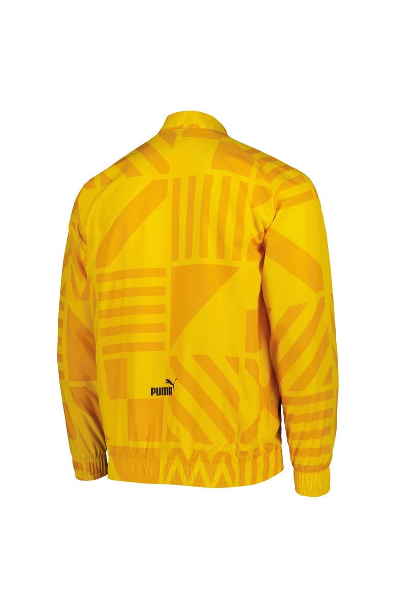 PUMA Men's Puma Yellow Manchester City Pre-Match Raglan Full-Zip Training Jacket, Alternate, color, Yellow