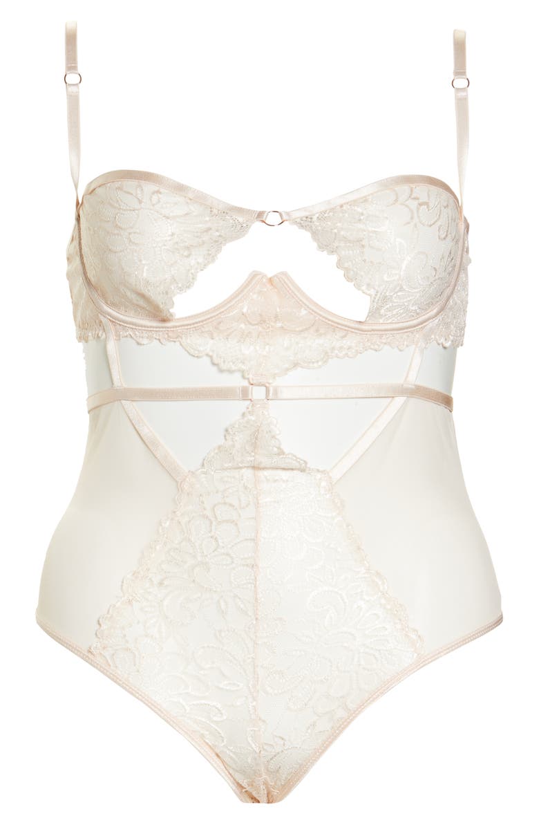 Oh La La Cheri Violetta Underwire Teddy, Alternate, color,