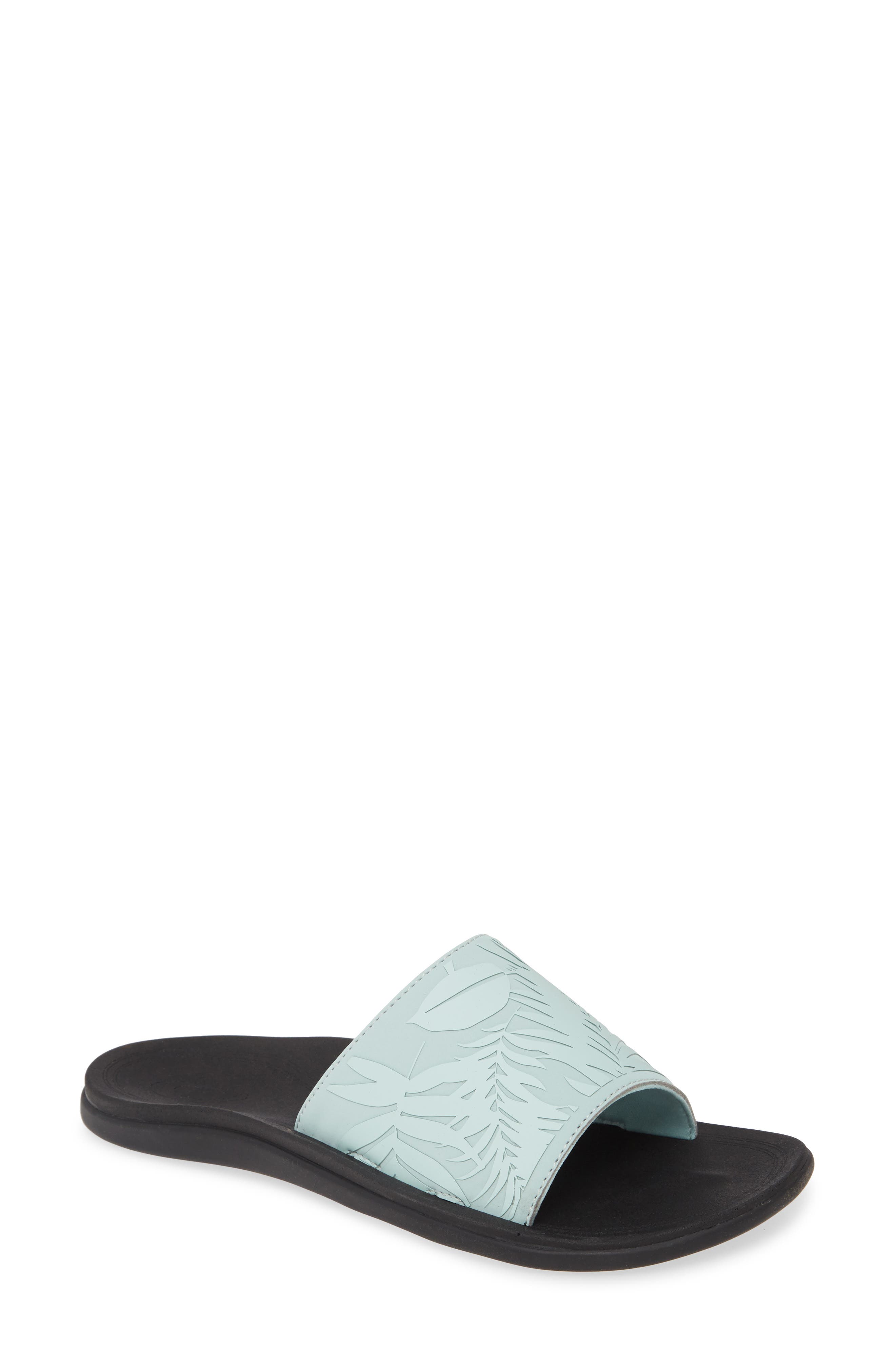 Punua Olu Slide Sandal, Main, color, SWELL/ LAU