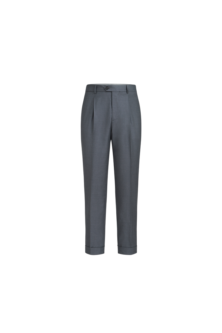 Super 150s virgin wool four season batavia trousers, Alternate, color, Medium Grey