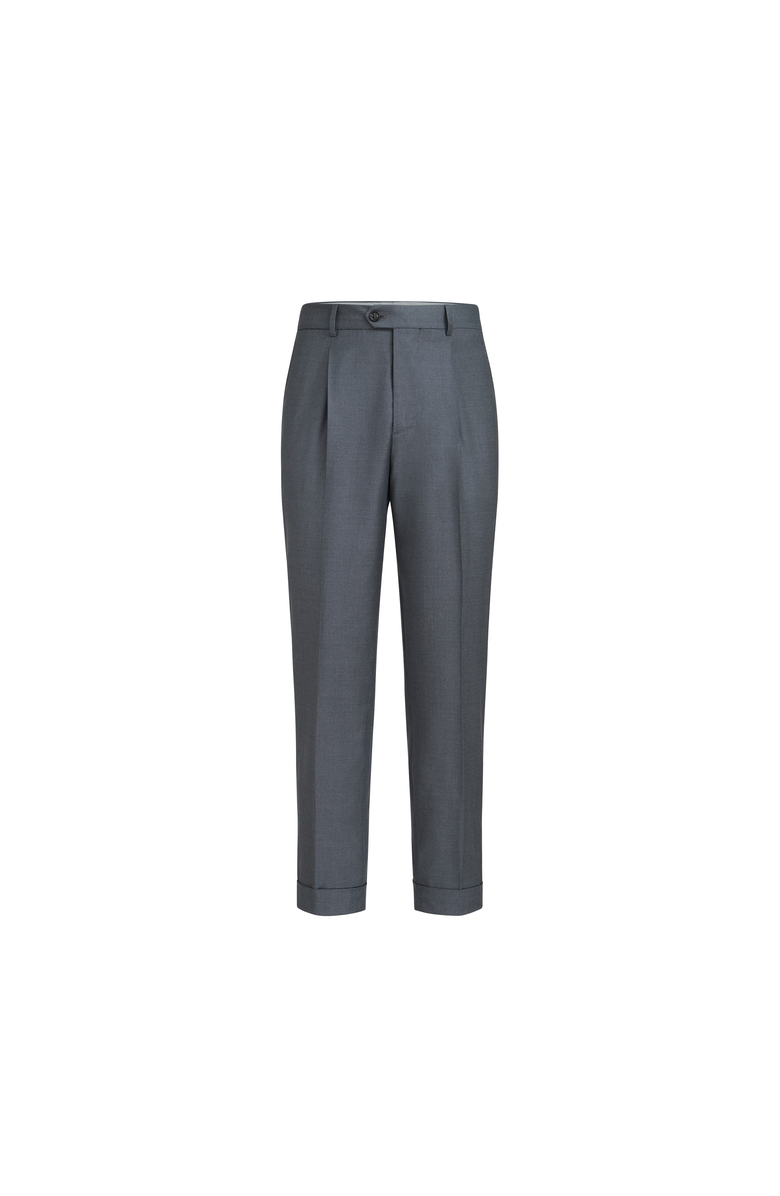Brunello Cucinelli Super 150s virgin wool four season batavia trousers, Main, color, Medium Grey
