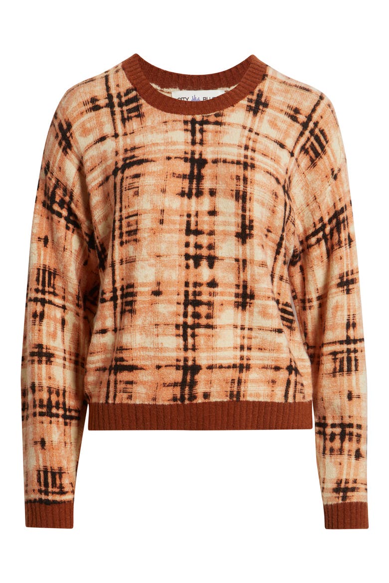 Crewneck Sweater, Alternate, color, BROWN