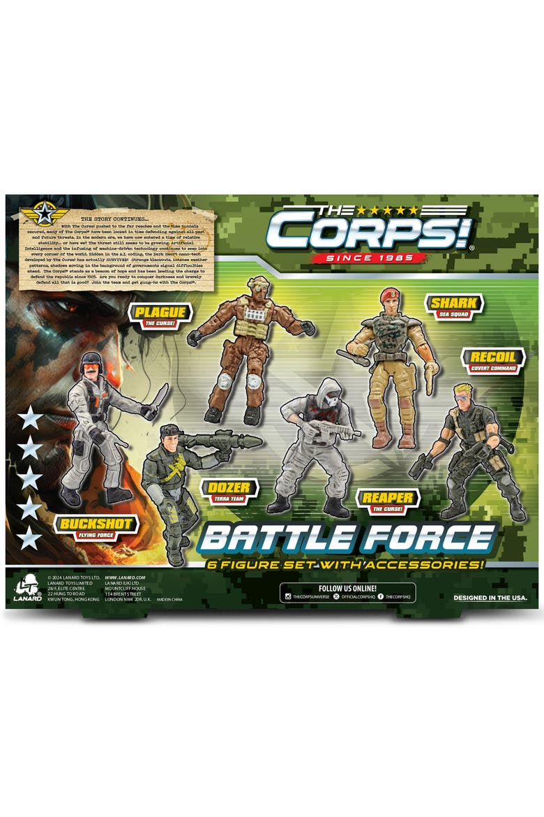 Battle Force 6 Pack Action Figures, 3+, Alternate, color, Multicolored