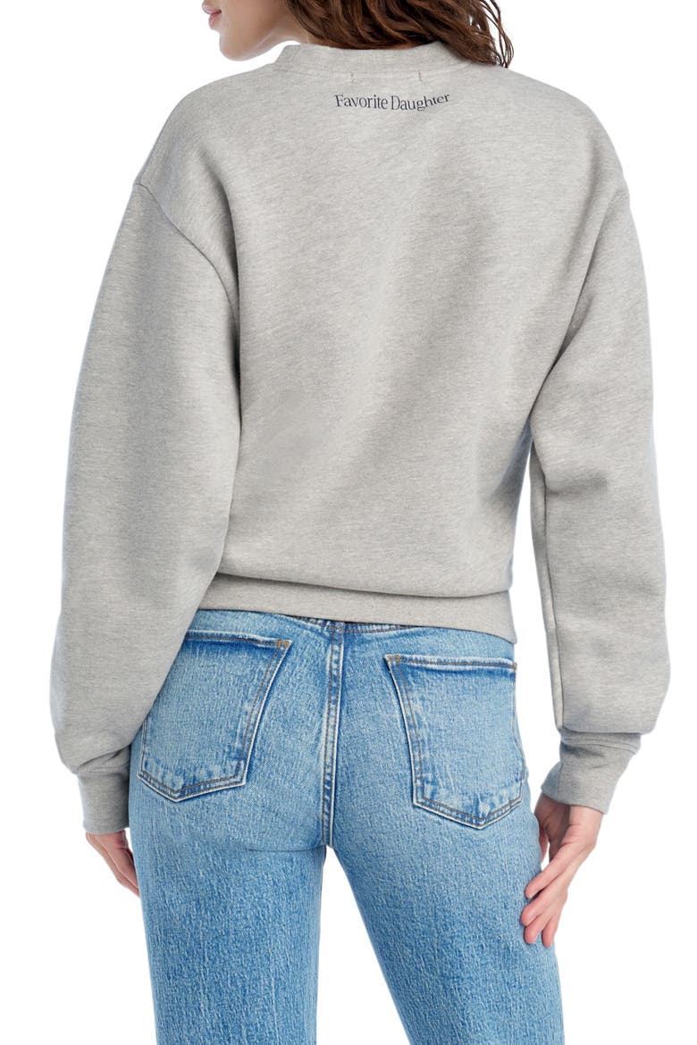 The Varsity Mom of the Year French Terry Graphic Sweatshirt, Alternate, color, HEATHER GREY