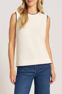 matty m. Elm Crewneck Cotton Sweater Vest
