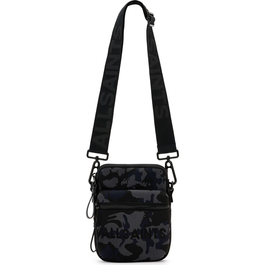 Shop Allsaints Falcon Pouch In Camo Blue