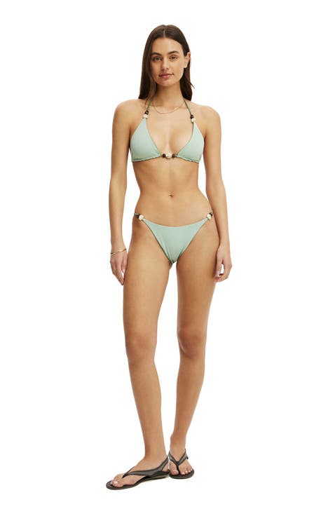 Women's Reversible Tanga Cheeky Bikini Bottom