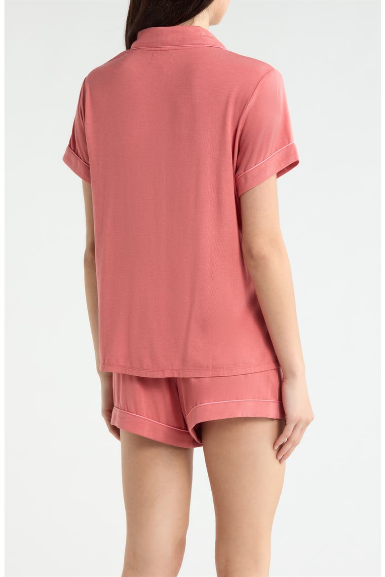 Moonlight Eco Short Pajamas, Alternate, color, PINK CEDAR