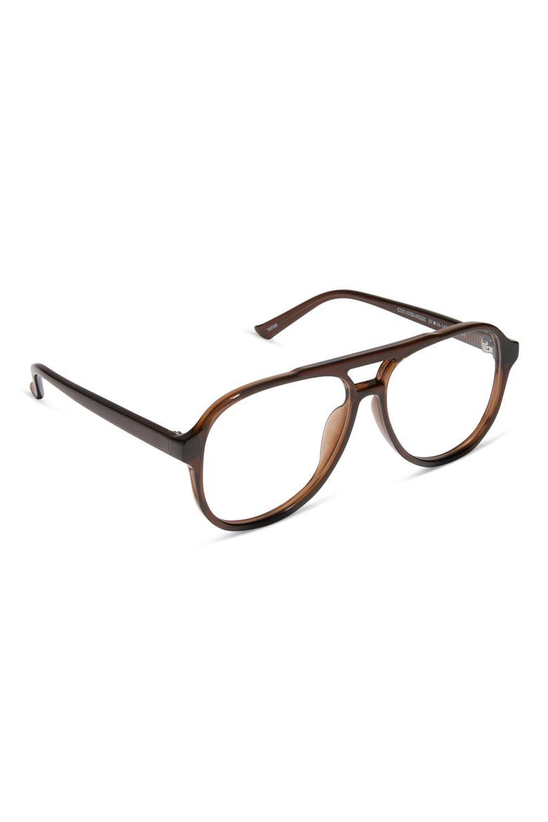 Tatum Aviator Blue Light Blocking Reading Glasses, Alternate, color, WHISKEY CRYSTAL