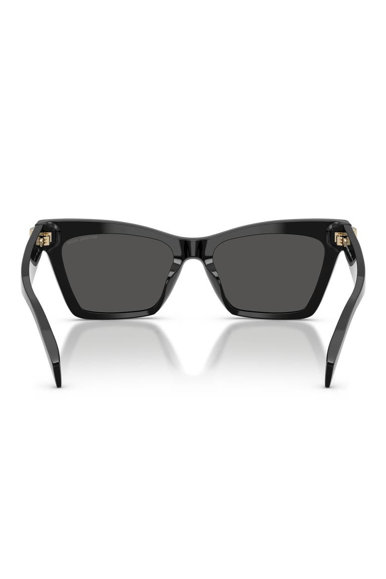 Grand Cayman 54mm Cat Eye Sunglasses, Alternate, color, BLACK / GREY MONO